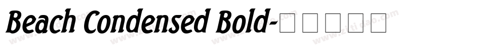 Beach Condensed Bold字体转换
